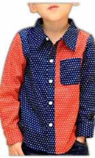ST-BSL807 Tailor-made colorful children shirt, children long-sleeved shirt