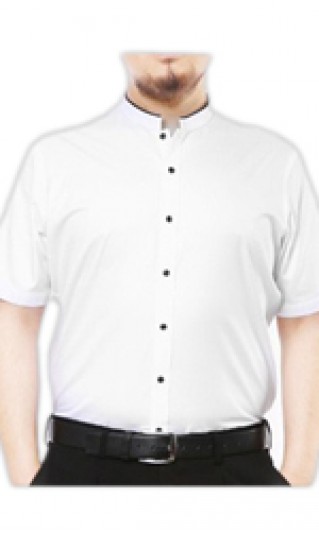 ST-MSA814 Simple Mens Shirts with raised collar, Bespoke mens shirts