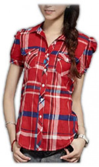 ST-WSF812 Ladies blouse, Women's Office a short-sleeved blouse