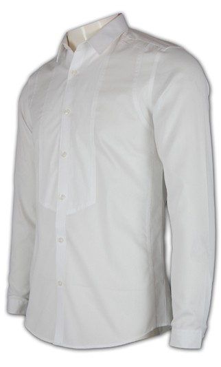 MCS-ST-18 ：訂製 男裝修腰直紋型格襯衫 男裝長褸襯、男士長衫 恤衫款式設計
