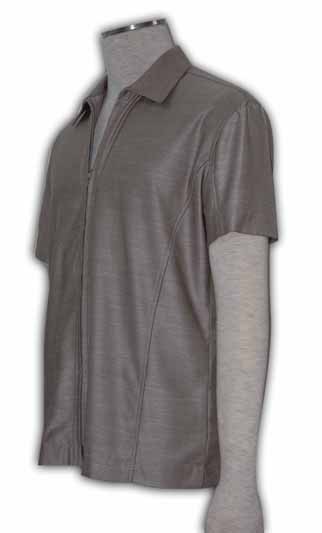 MDX-ST-05 ：淨色直紋制服 襯衫製衣廠 男士短褲 新款恤衫款式 潮流恤衫價錢 DIY訂做恤衫