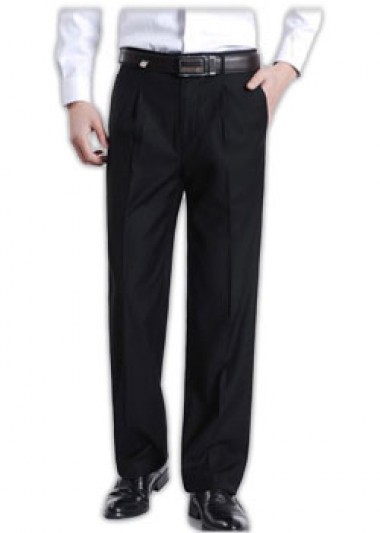 ST-NXK811 ：自定男裝直身西褲生產商  訂造男裝西褲 直腳西褲 西裝褲訂造價錢 黑色男士西褲