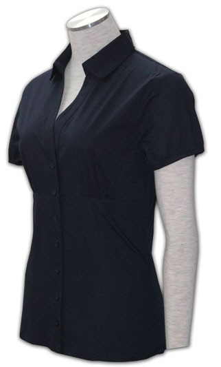WDX-ST-02 ：自訂款式 女裝寬袖氣質襯衫 女裝短褲 女裝有褶恤衫 恤衫顏色配搭 