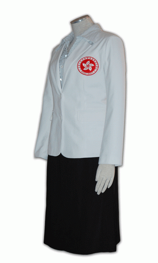 WXF-ST-02 ：訂製女裝雙排扣公主外套大衣 女西裝外套 邊度買 訂造OL西裝 正統女性西裝