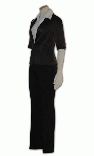 WXF-ST-14 ：自訂款式女裝中袖修身裙西裝制服 女士西裝穿法 訂造辦公室制服西裝 中袖西裝褸 