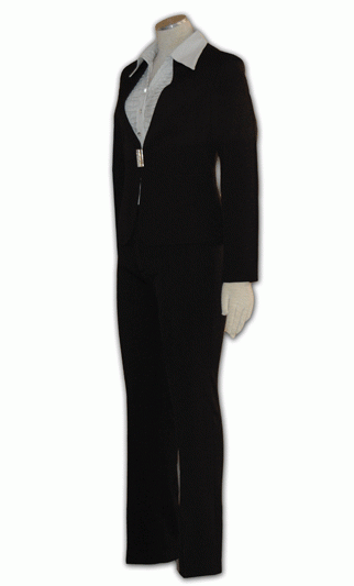WXF-ST-16 ：製女裝簡單款單扣亮材質西裝制服 女士西裝打扮 行政部女士裝