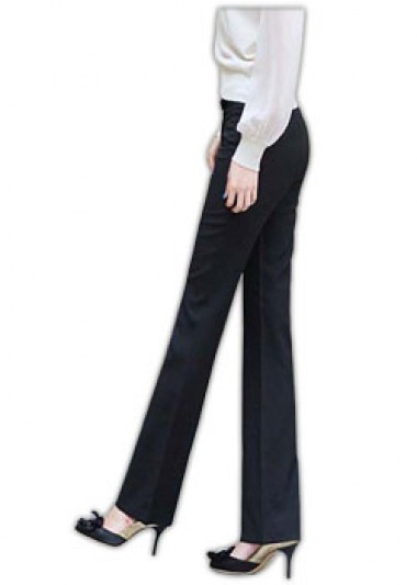 ST-WXF802 ：製女裝直身喇叭西褲製造商 女裝西褲 英文 直腳女西褲 Office 女西褲